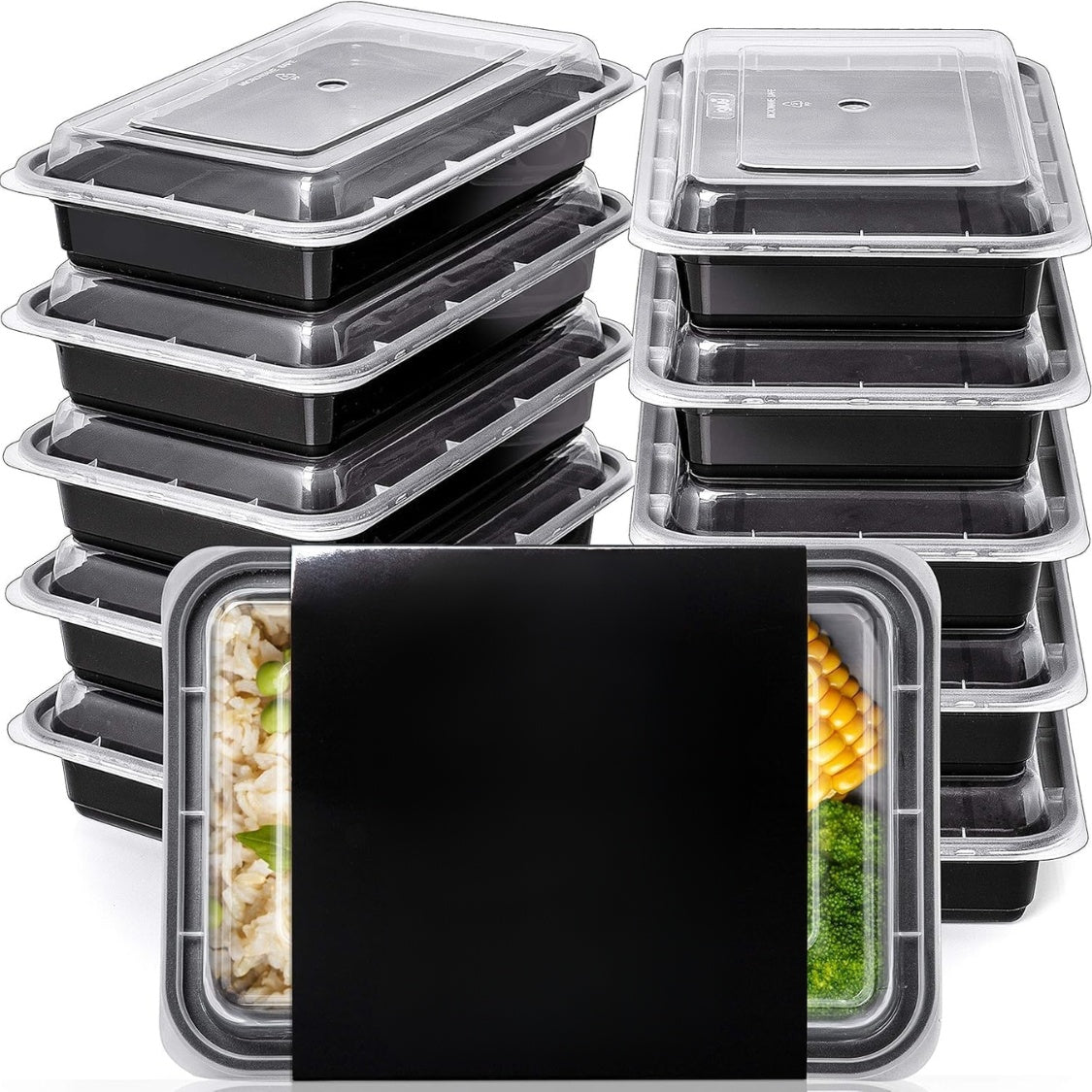 Reusable Food Storage Containers Compartment 28 Oz Meal Prep - Main View