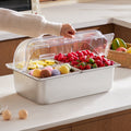 Countertop Food Serving Display Container Pan Condiment Dispenser With Lid - Additional Product View 6