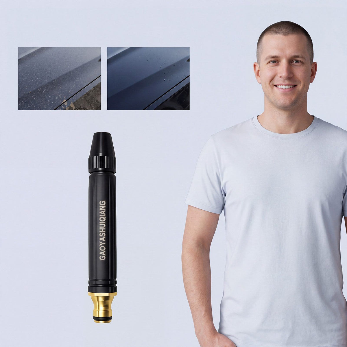 AMZ Adjustable Hose Nozzle for Car and Outdoor Rinsing - Image 3