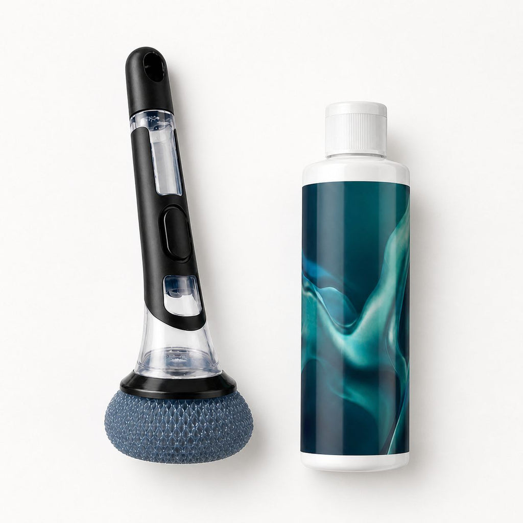 Juefesi Refillable Dish Scrub Brush Set 150 ml Set - Image 4