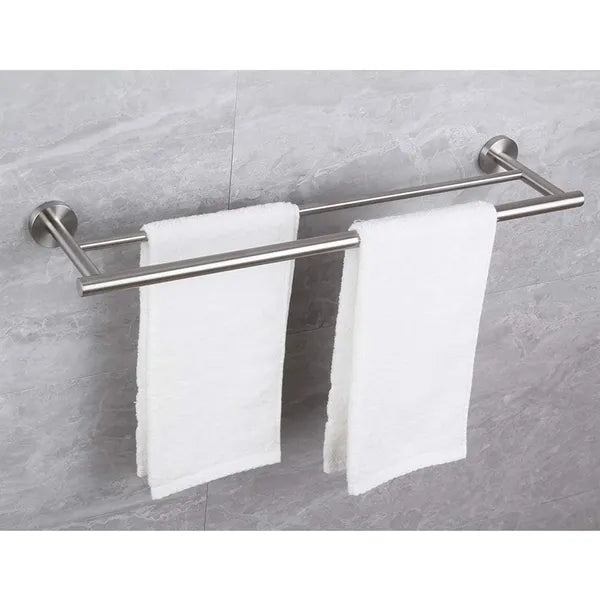 23 inch double towel bar detail and structure