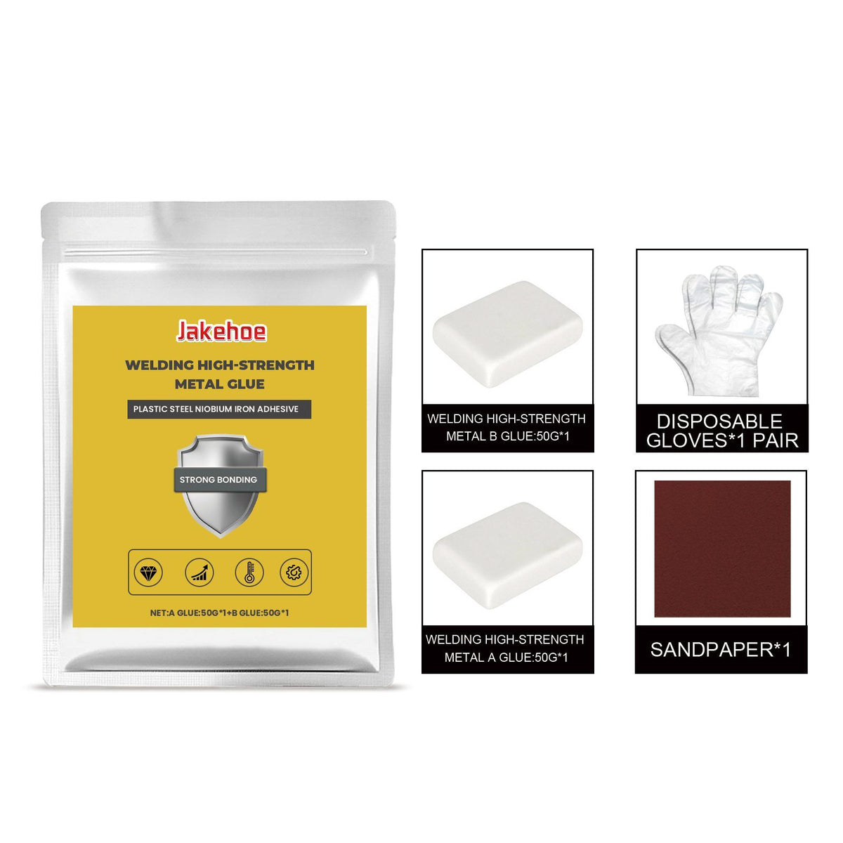 JAKEHOE High Strength Metal Repair Adhesive Kit 1 Kit - Image 3
