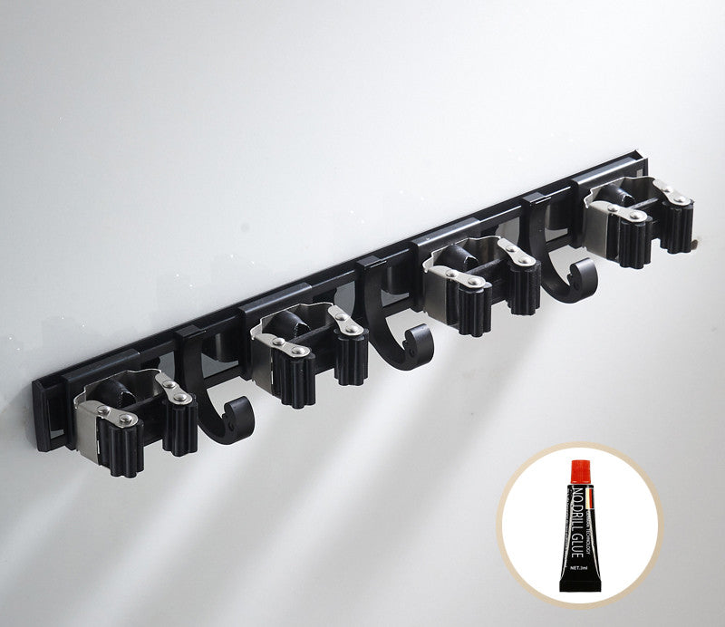 black wall mount mop clip dimensions and features