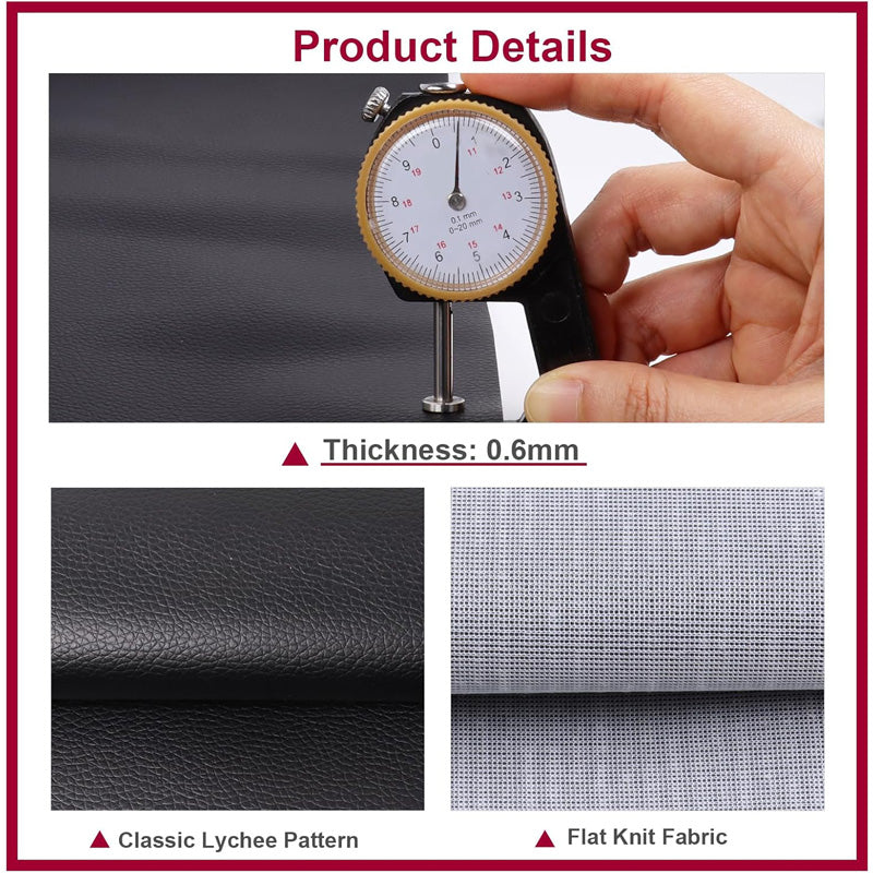 50cm137cm Vinyl Marine Fabric Waterproof Leather Material Thick Upholstery Faux - Image 4