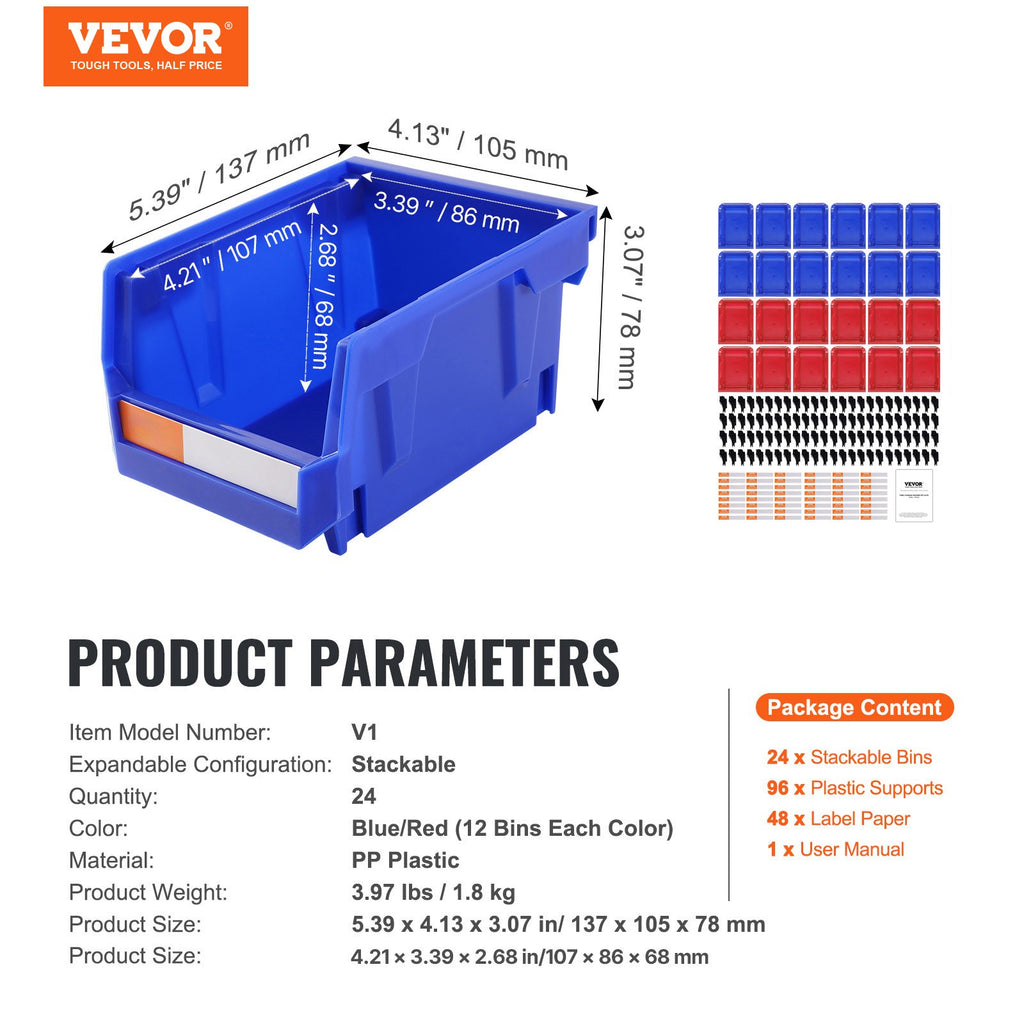plastic storage bin hanging stackable in use lifestyle
