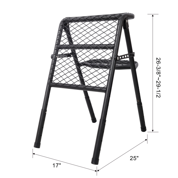 Foldable SUV Tire Ladder Adjustable Vehicle Access Step For Truck SUV RV Offroad - Image 3