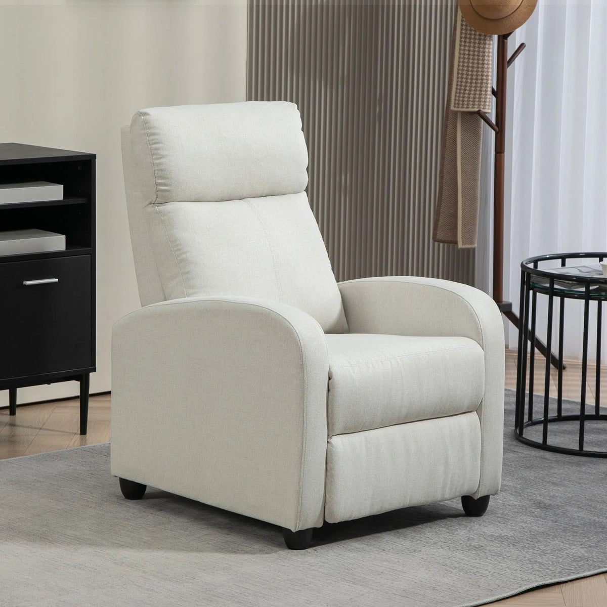 Fabric Recliner Chair Manual Home Theater Seating Single Reclining Sofa Chair - Image 5