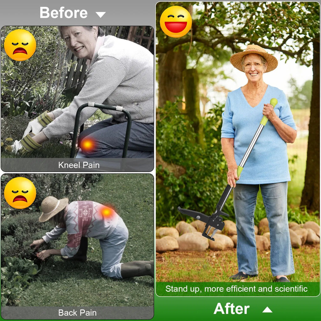38.97in Aluminum Weed Puller Stand Up Weeder Without Bending Kneeling Manual - Image 4
