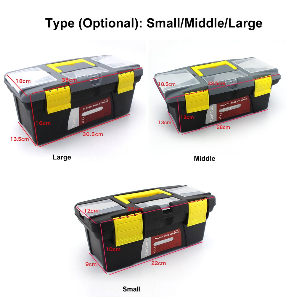 Portable Hardware Tool Box Storage Box - Image 2