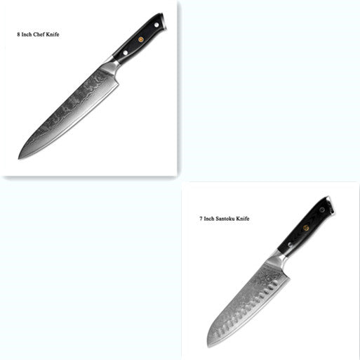 Japanese Damascus steel knife kitchen knife fruit knife - Image 2