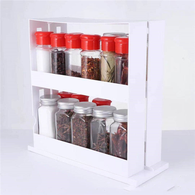 kitchen spice organizer rack double detail and structure