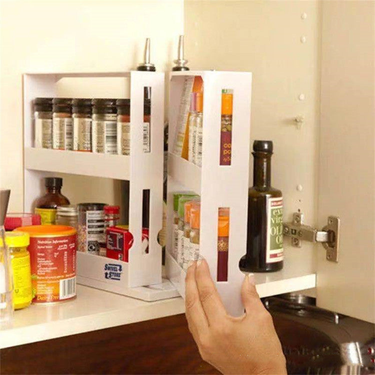 kitchen spice organizer rack double main view