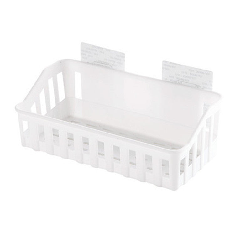 wall-mounted bathroom storage basket