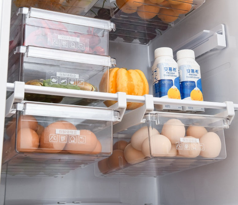 refrigerator organiser for storage kitchen packaging and components