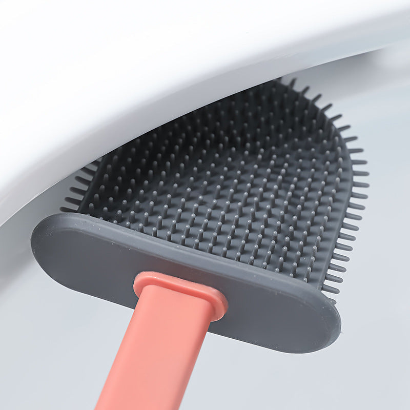 wall mounted silicone toilet brush product angle 7