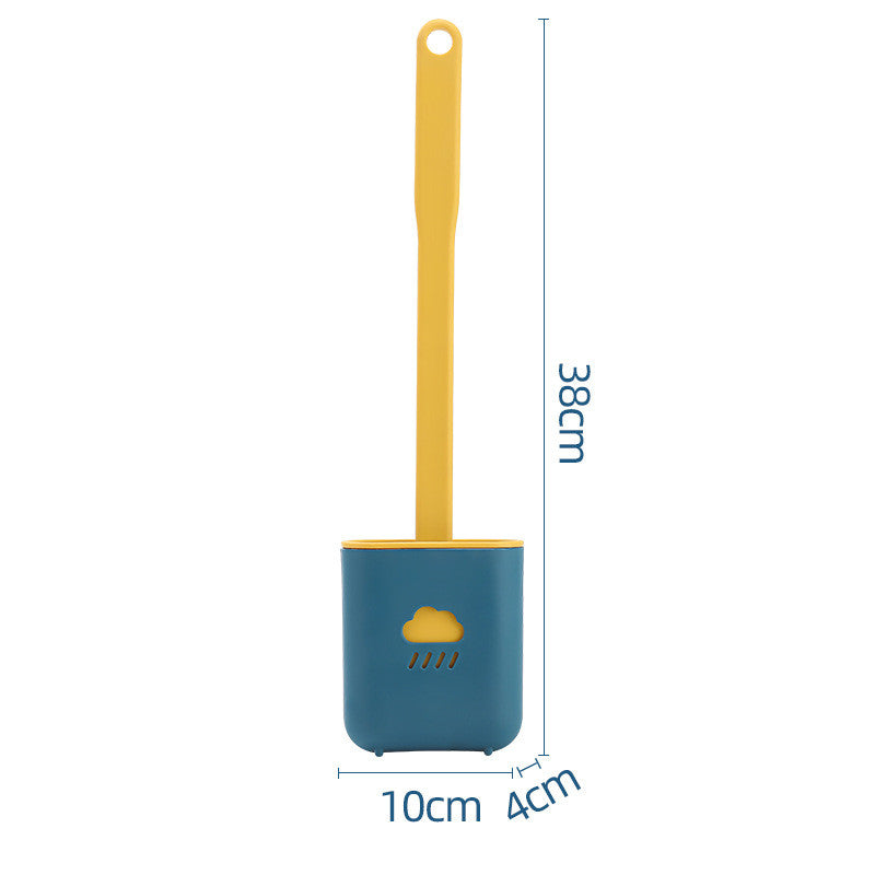 wall mounted silicone toilet brush product angle 6