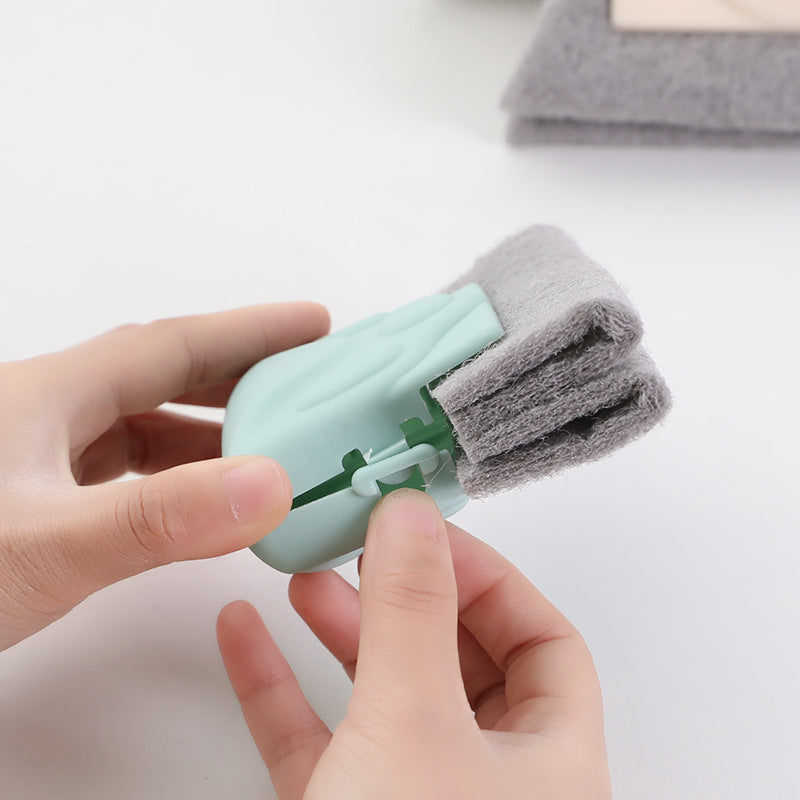 window groove cleaning tool brush packaging and components
