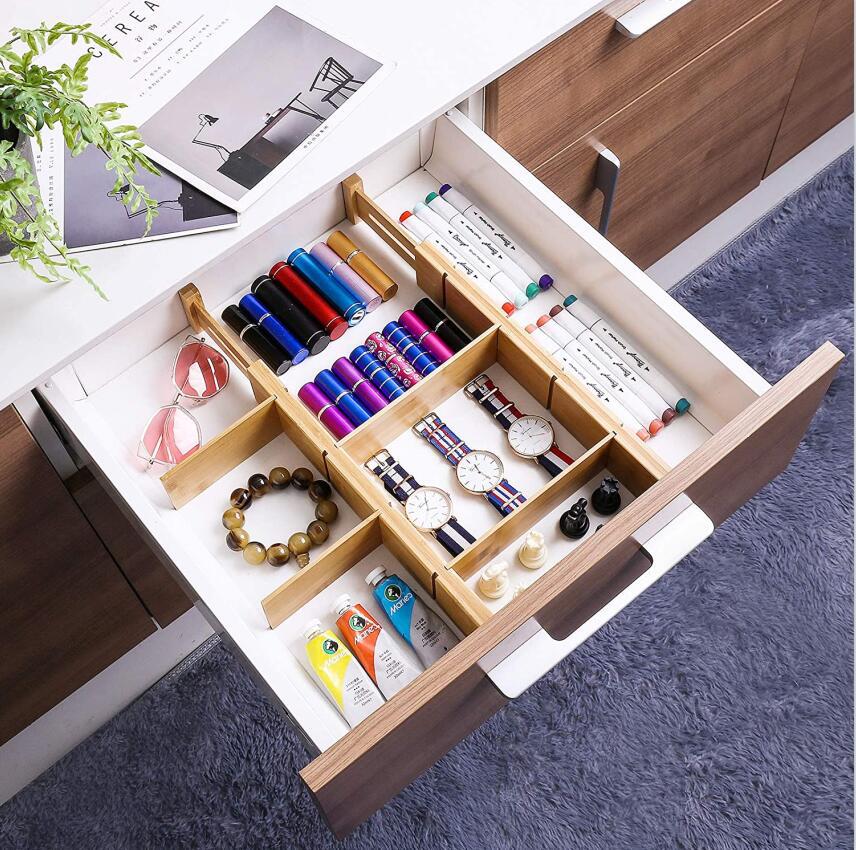 retractable bamboo drawer divider