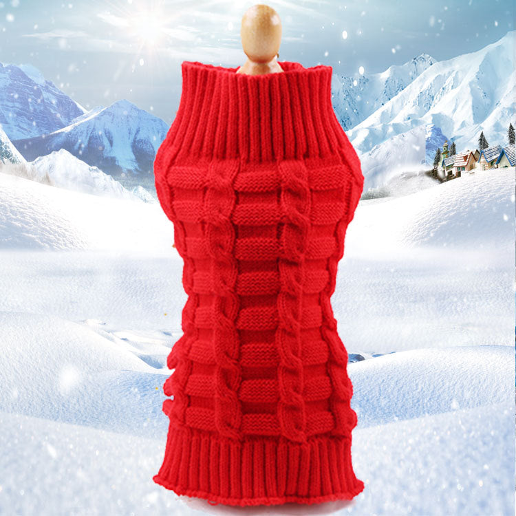 Cashmere Twisted Rope Pet Sweater Dog Clothes Pet Products - Image 4
