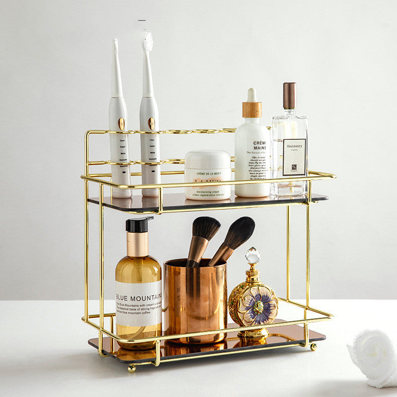 vanity storage box shelf tabletop detail and structure
