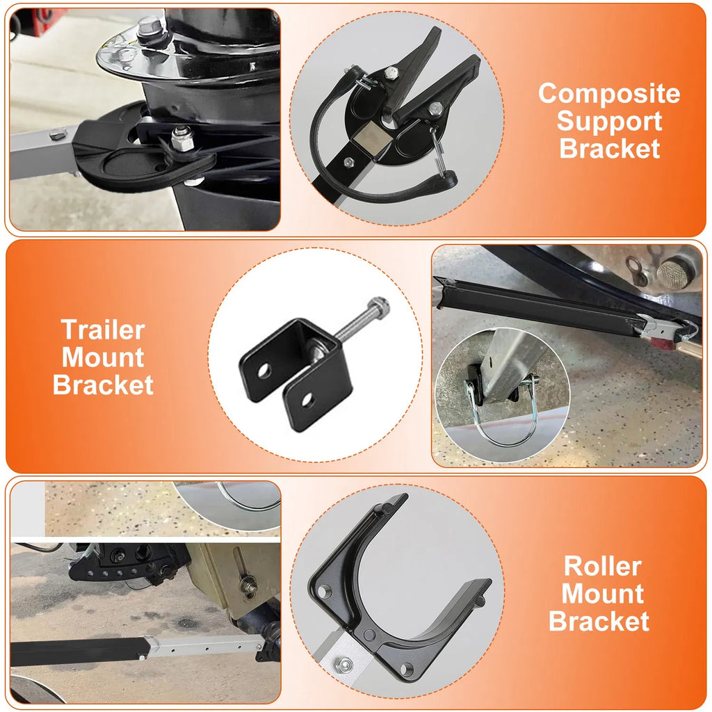 Heavy Duty Boat Transom Saver 28 40in Adjustable Outboard Motor Support - Image 4