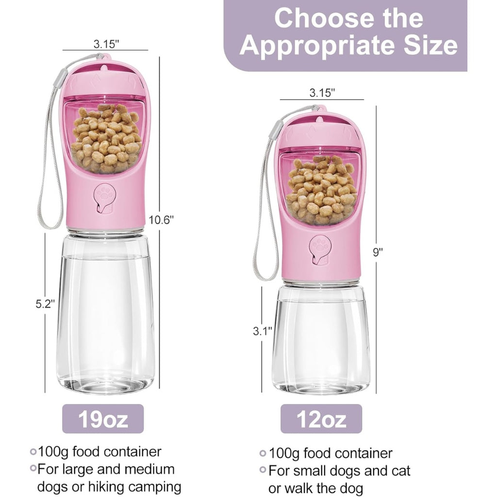 portable dog water bottle with product angle 7