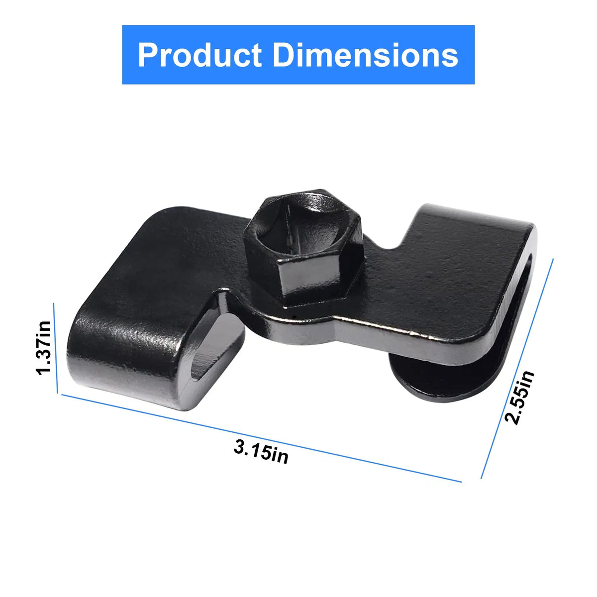 Universal Wrench Extender For 1/2Inch Drive 21MM Hex Drive Wrench Extension - Image 4