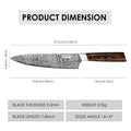 Qulajoy Japanese Chef Knife Kitchen Knife High Carbon German Steel Cooking