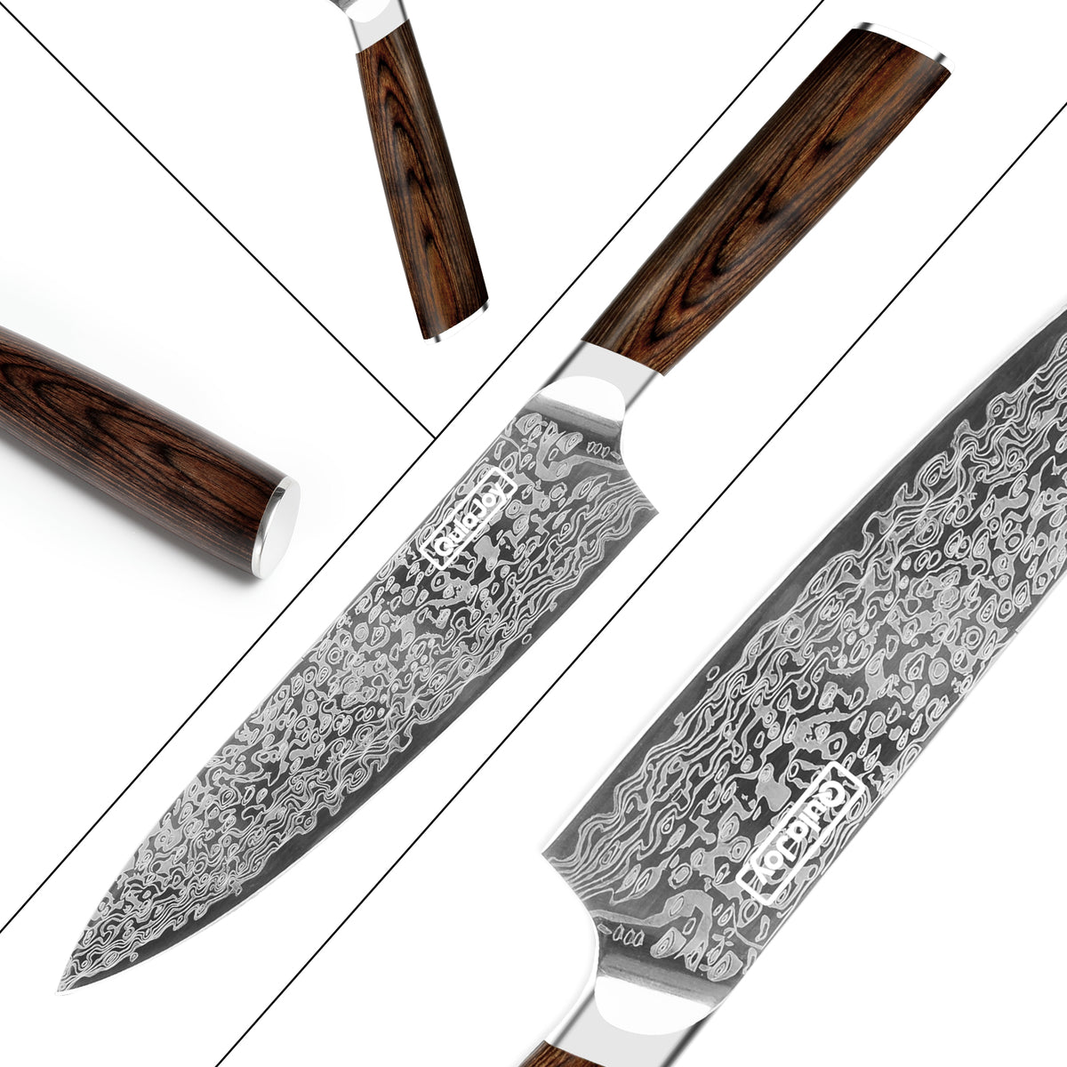 Qulajoy Japanese Chef Knife Kitchen Knife High Carbon German Steel Cooking - Image 3