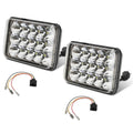 4x6in Car LED Headlights Vehicle Rectangular Headlamp with H4 Socket