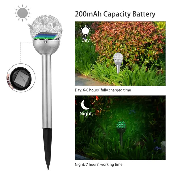 Solarek 3 Pcs Outdoor Solar Lights IP44 Waterproof Ball RGB Light Garden Decor - Image 5