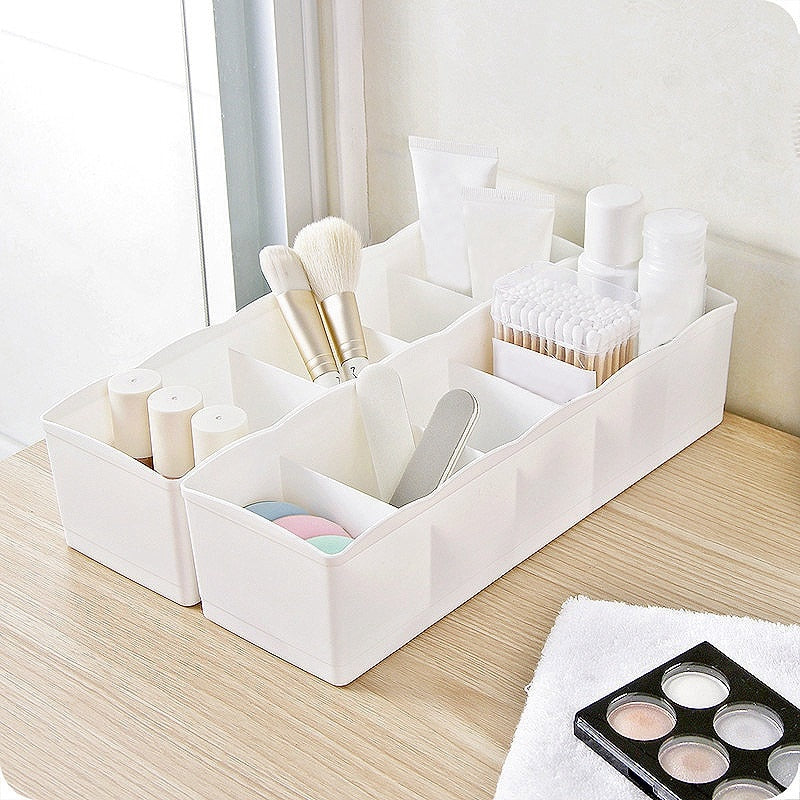 stackable divided-grid storage drawer