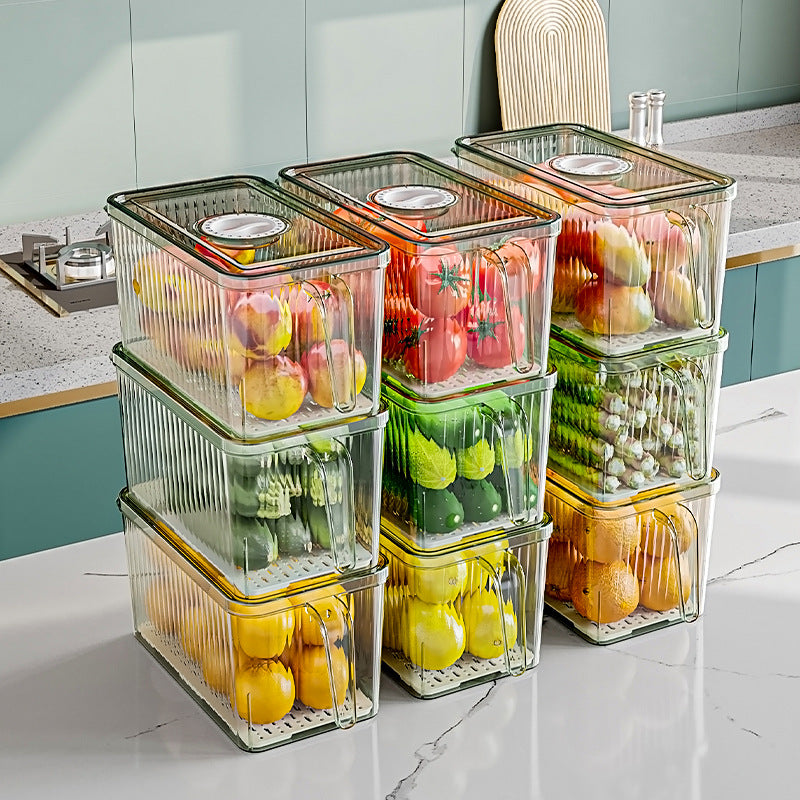 transparent food grade drainable refrigerator main view