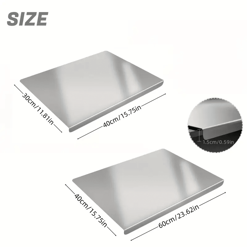 Stainless Steel Cutting Board For Kitchen Large 304 Chopping Boards Suitable - Image 2