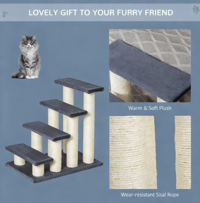 Cat Tree Step Tower Pet Activity Center For Indoor Home And Sisal - Image 2