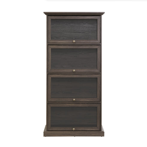 4-Tier Glass Display Curio Cabinet