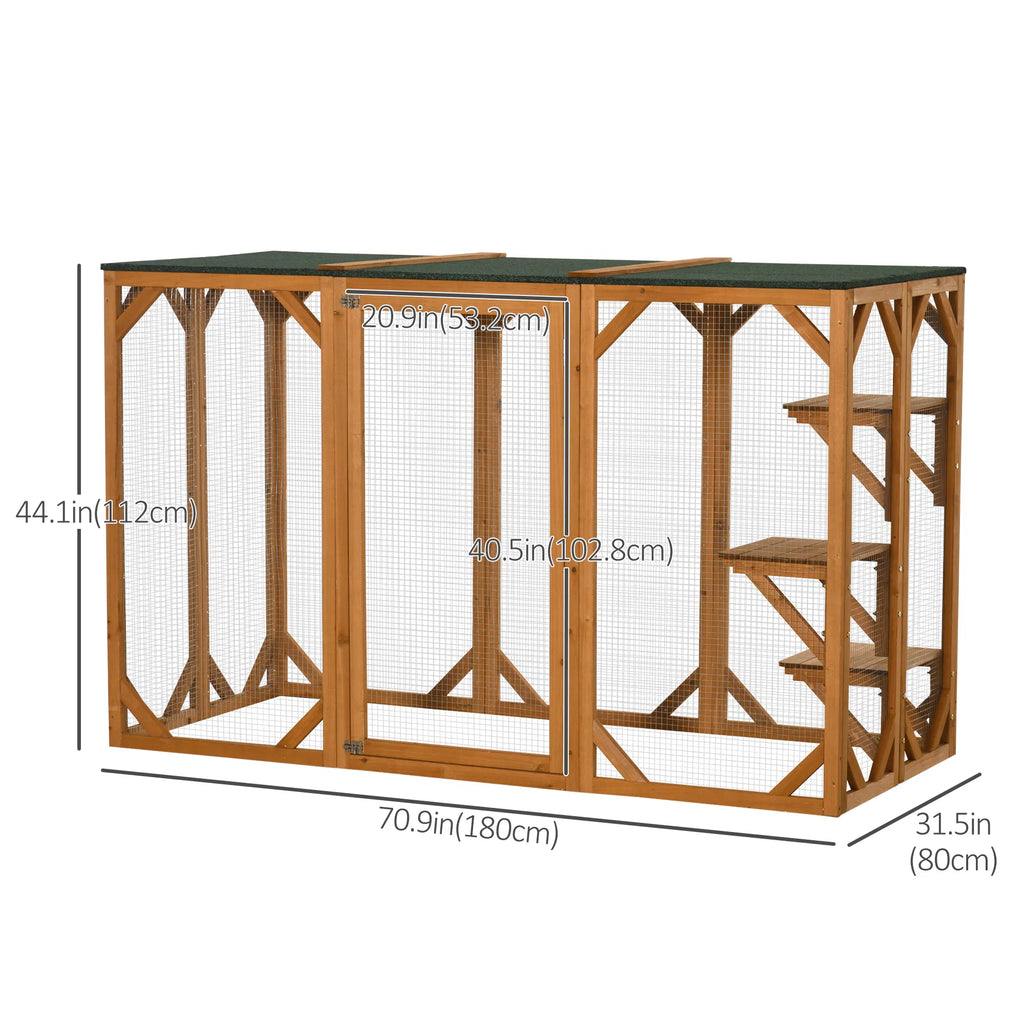 Cat Cage Indoor Catio Outdoor Cat Enclosure Pet House Small Animal Hutch for - Image 4
