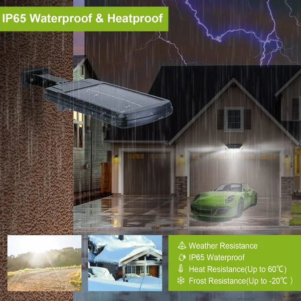 Solar Powered Wall Lights Outdoor 100LED Beads Motion Sensor Lamp IP65 - Image 3