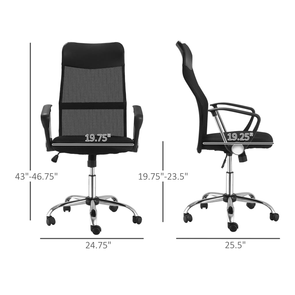 Ergonomic Mesh Office Chair High Back Computer Desk Chair with Adjustable - Image 2