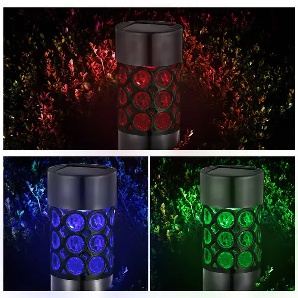 Solarek 6 Pack Outdoor Solar Light IP44 Waterproof RGB Garden Lamp Landscape