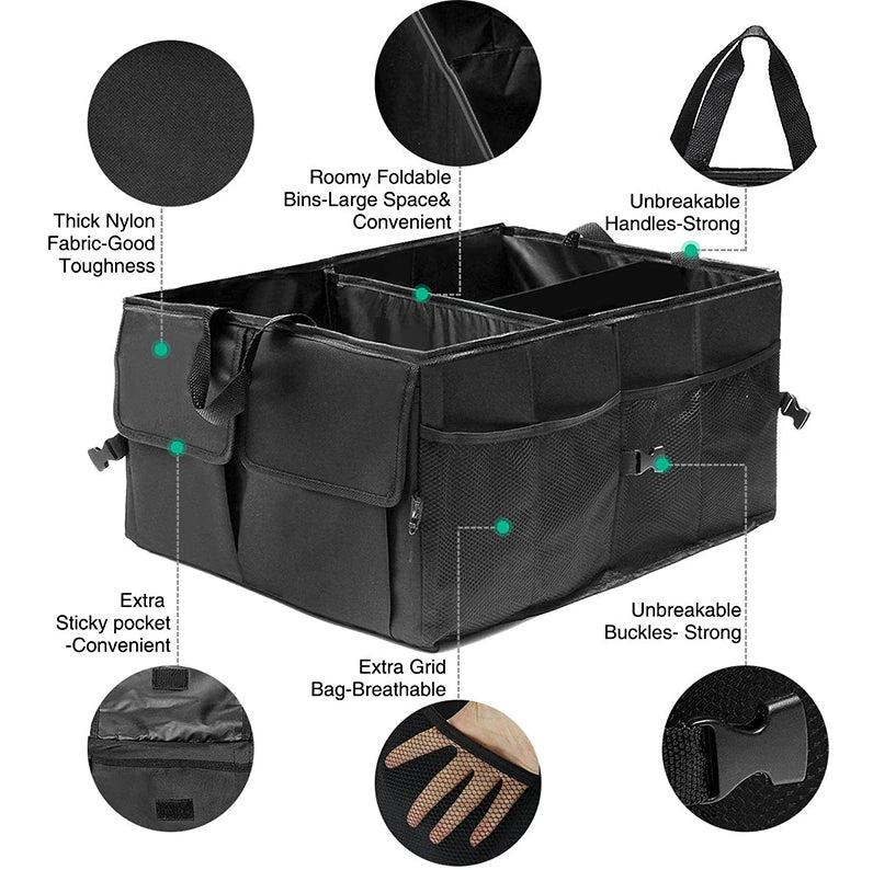 trunk cargo organizer folding storage packaging and components