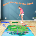 Casual Golf Game Set Indoor Outdoor Golf Pratice Mat Chipping Green Golf Yard