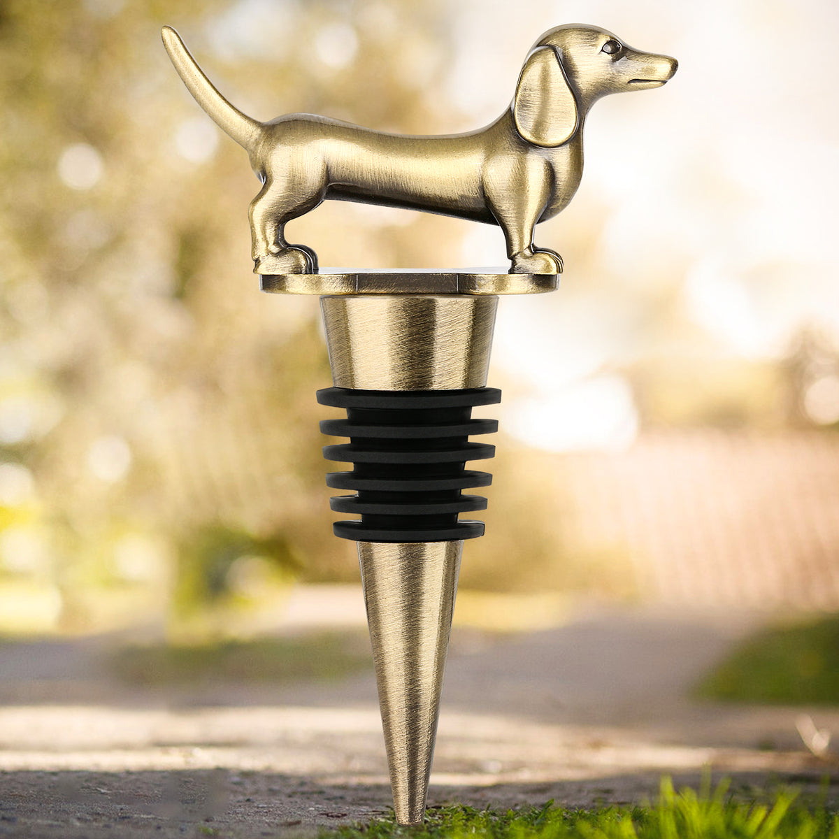 A Dachshund shaped Red Wine Stopper A Household Wine Champagne Stopper An - Image 2