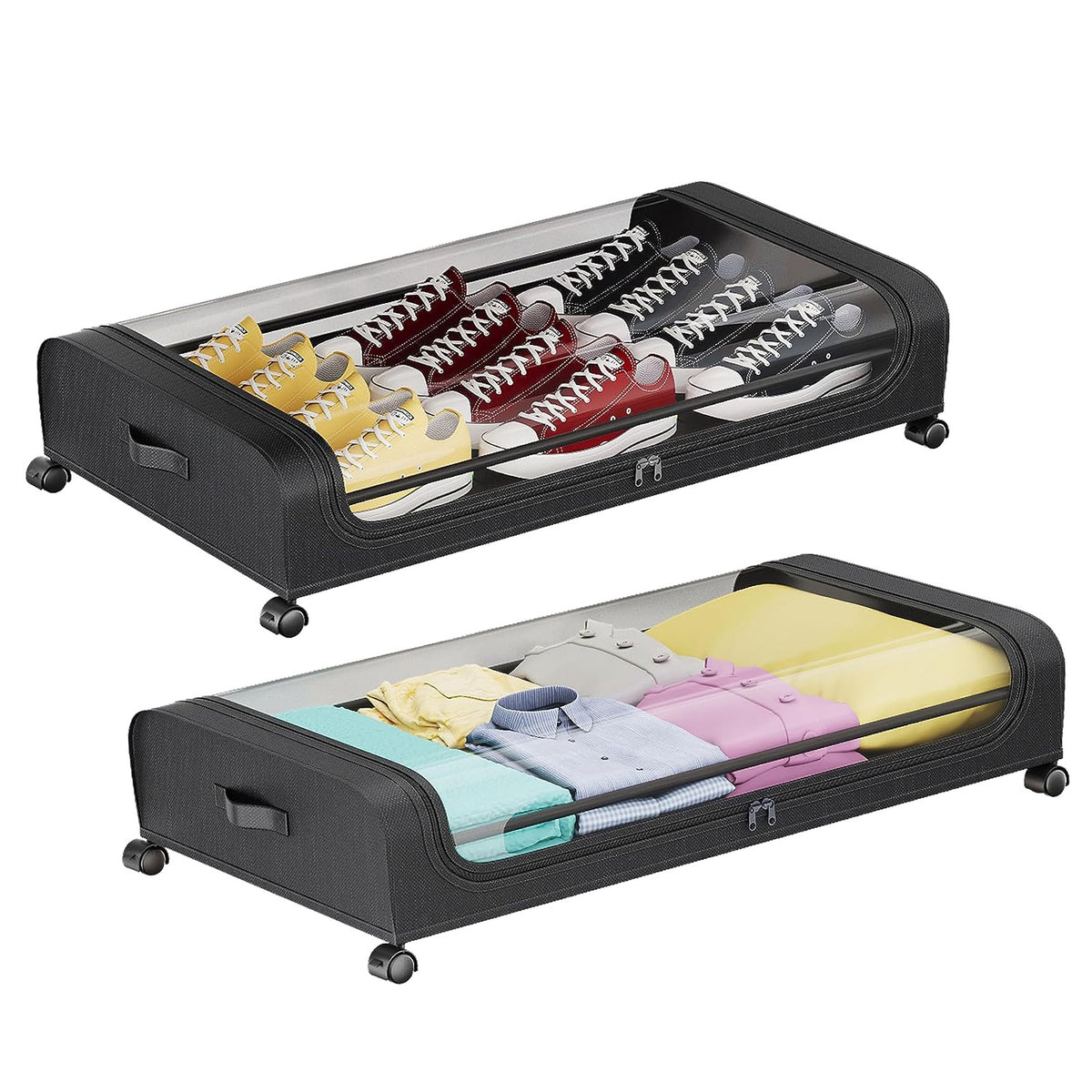 2pcs under bed storage containers main view