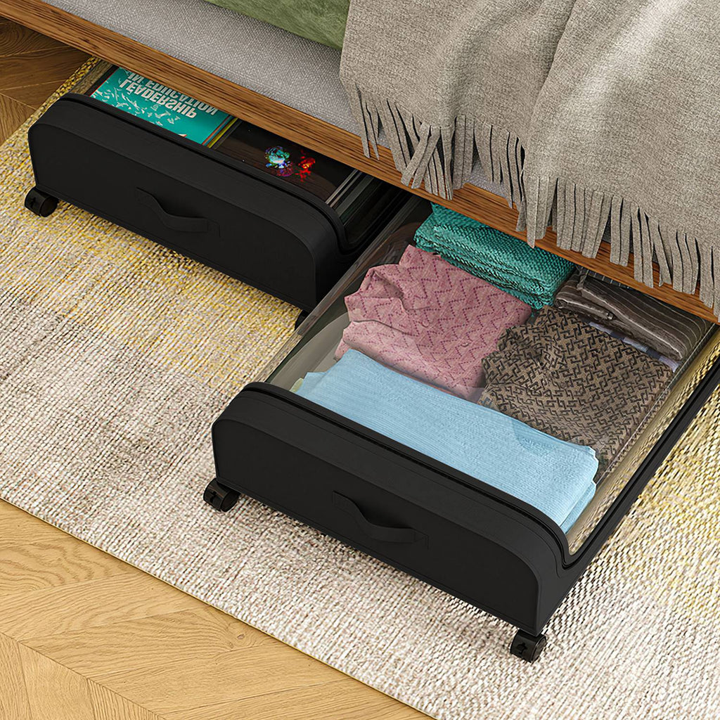2pcs under bed storage containers in use lifestyle