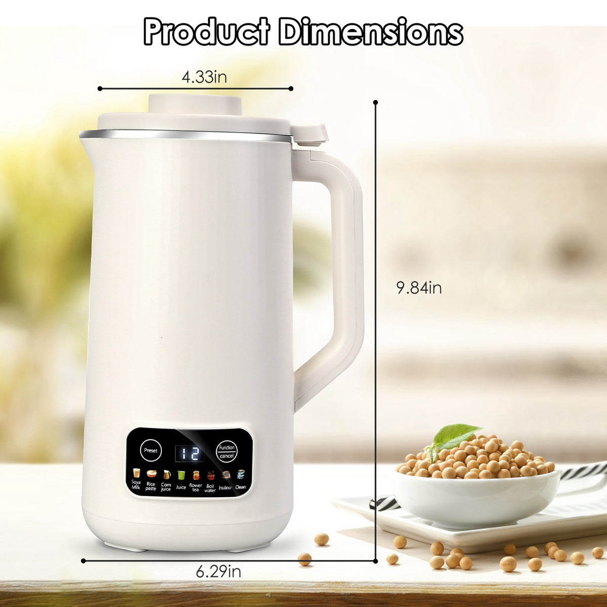 1Pc 27OZ Nut Milk Maker With 12Hours Delay Function Self Cleaning Keep Warm - Image 2