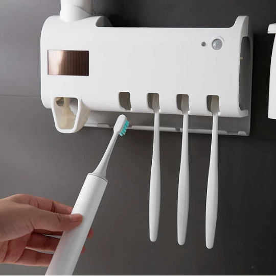 uv light sterilizer toothbrush holder main view