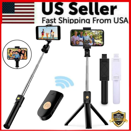 Selfie Stick Tripod Remote Desktop Stand Cell Phone Holder For US - Image 2