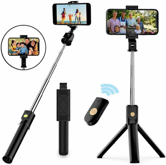 Selfie Stick Tripod Remote Desktop Stand Cell Phone Holder For US - Image 3