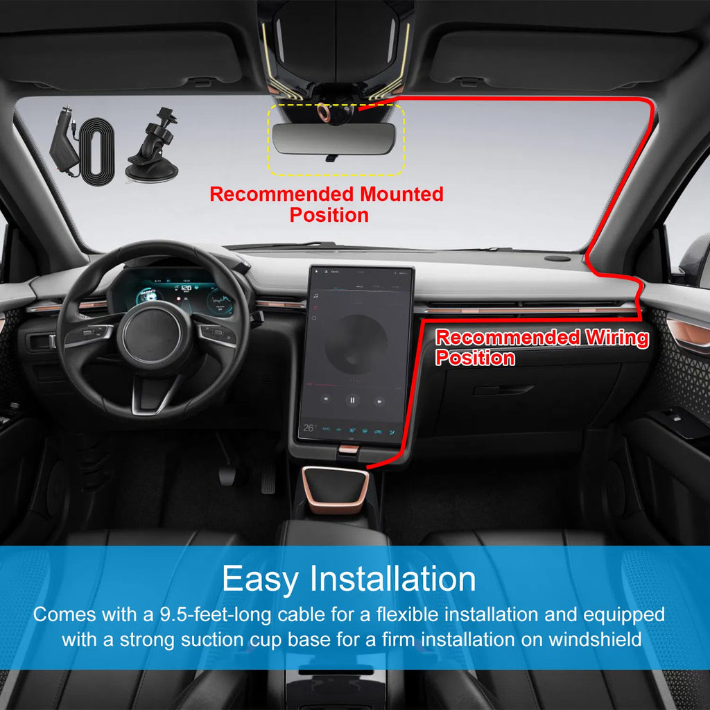 1080P Car DVR Camera Dash Cam Camcorder 90 Degree Angle Loop Recording Night Vison - Image 5